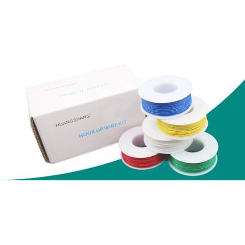 Connecting Wire Wire Flexible Ok Wire 300V 5 Colors Mixed Tinned Copper DIY