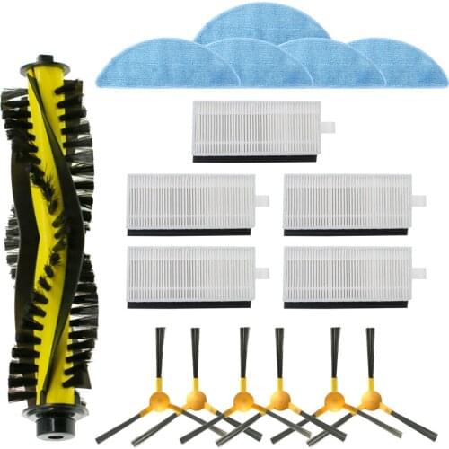 Side brush + Filter + Mop + Roller Brush For NEATSVOR X500/X600 Robot Vacuum Cleaner accessory Replacement Kit