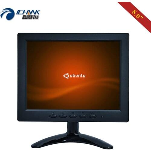 ZB080JC-262L/8" inch 1024x768 VGA HDMI USB Support Linux Ubuntu Raspbian Debian OS Resistive Touch LCD Screen PC Display Monitor