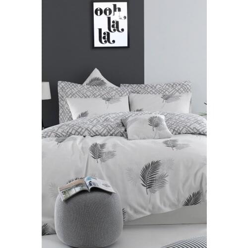 Mature Duvet Cover Set Double Palma Gray