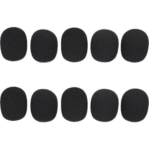 10pcs Mini Microphone Cover Headset Replacement Foam Mic Cover Telephone Headset Mic Cover Windscreen Windshied Headset Foam