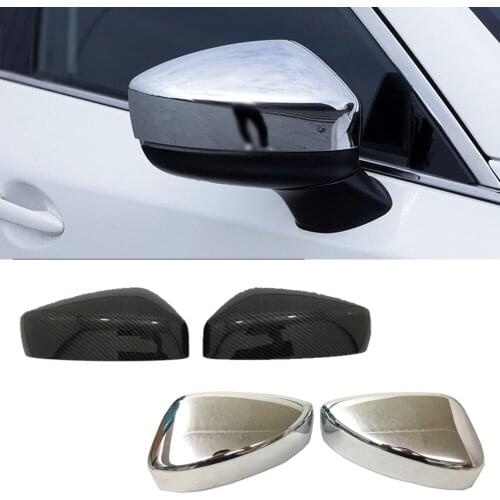 For Mazda CX-5 CX5 2017 2018 2019 2020 2021 Car Styling ABS Chrome Rear View Rearview Side Glass Mirror Cover Trim Frame 2pcs
