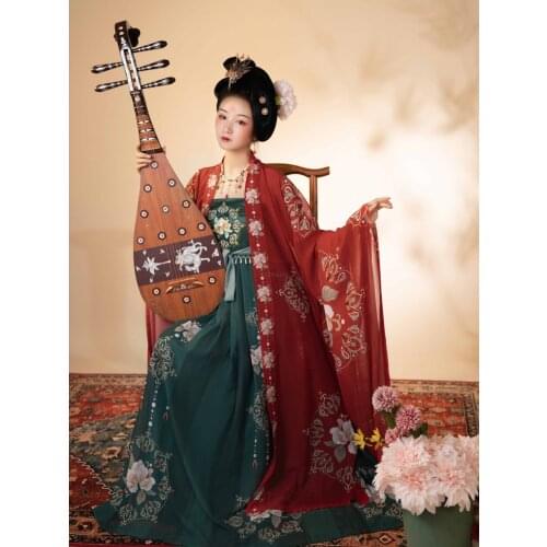 2021 oriental elegant hanfu traditional chinese woman elegant hanfu dress fairy stage folk dance costume asian vintage dress