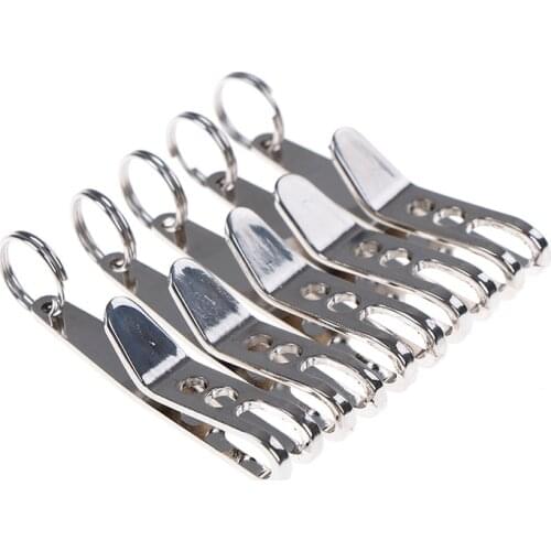 5pcs high quality 301 Stainless Steel Outdoor Quicklink Tool EDC Bag Suspension Clip with Key Ring Carabiner