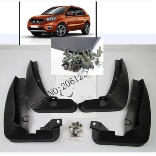 Set Mud Flaps For Renault Koleos 1 2008 - 2016 Mudflaps Splash Guards Mud Flap Mudguards Fender Front Rear 2009 2010 2011 2012