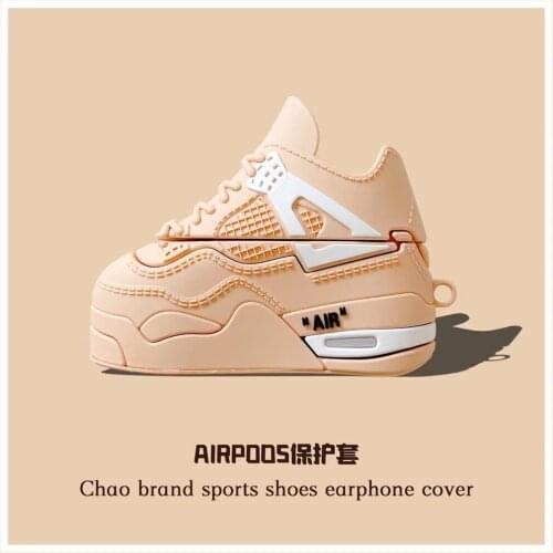 Earphone Case Airpod Pro Case Luxury Air Brand Sports Shop Earphone Cover Silicone Case Whit Key Chain For Air pods Case Luxury