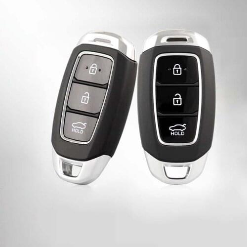 For Hyundai IX35 Smart Remote Key shell case 3 button With Insert Key Blank Mechanical key blade 2017 year