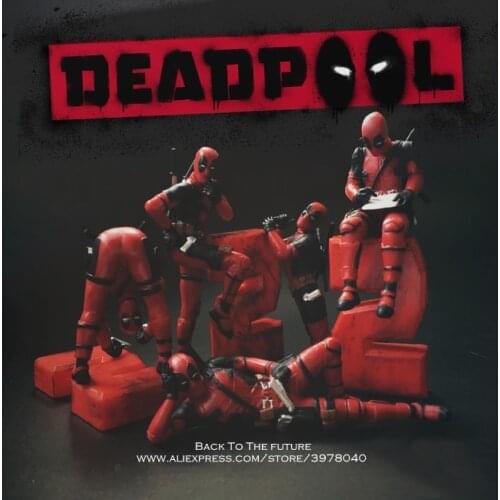 Disney Marvel X-Men 6-8cm Deadpool 2 Action Figure Posture Anime Decoration PVC Collection Figurine Toys model for children gift