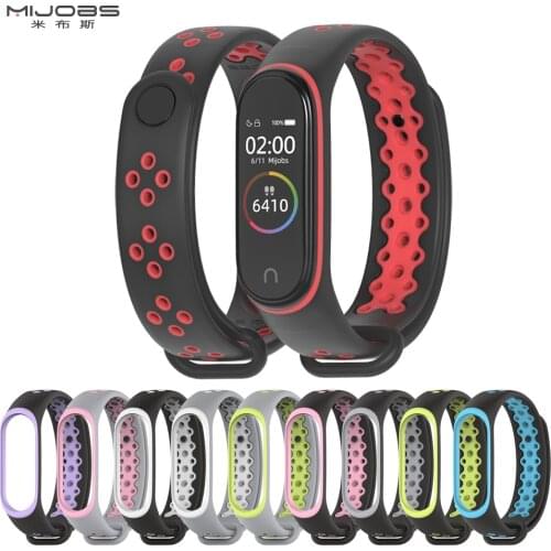 Mi Band 4 Strap for Xiaomi Mi Band 4 Sports Wrist Bracelet for Mi Band 3 Wristbands Silicone Breathable Smart Band Accessories