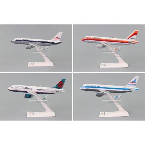 17cm 1:200 ABS Air American Airbus A319 AWA/PSA/ALLEGHENY/PIEOMONT Airlines Aircraft Assembled Assembly airplane model Plane