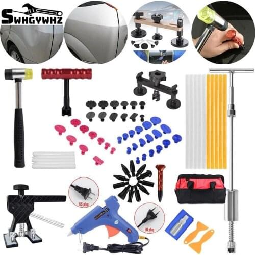 Auto Body Paintless Dent Repair Kit Dent Lifter Puller Dent Repair Pro Autos Dent Lifter Tabs DIY Removal Tools Kit
