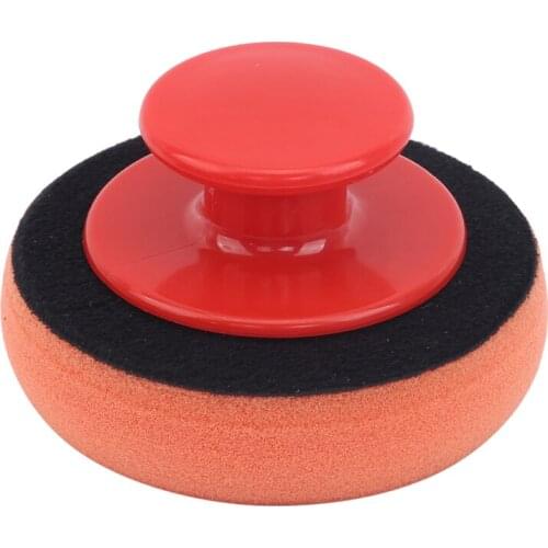 6Pcs/Set Car Wax Wash Polish Pad Sponge Cleaning Foam Kit Terry Cloth Microfiber Applicator Pads W/ Gripper Handle Car-Styling