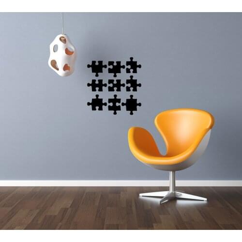 Puzzle Piece Pattern Wall Stickers For Kids Rooms Playroom Wall Decal Autism Decal Nursery Room Art Mural Modern Design DIY SY67