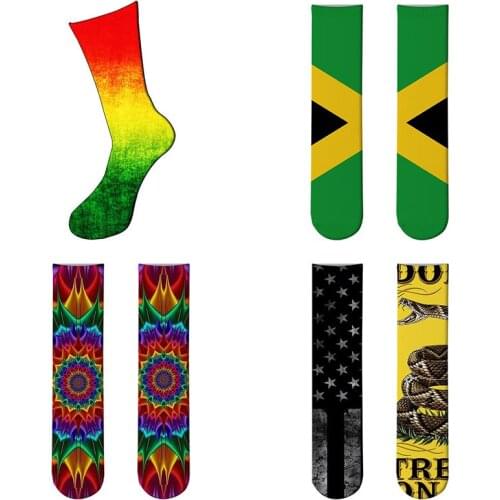 Cartoon Crew socks Anime fashion sock novelty funny casual men sock skateboard socks Christmas Gift calzini divertenti