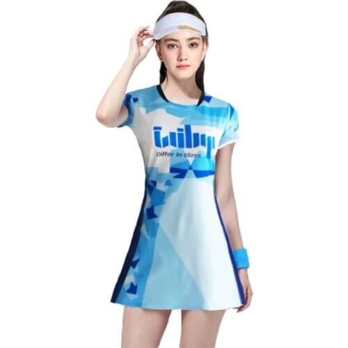 Badminton Clothing Dress Quick-drying Sports Short-sleeved Tennis Table Tennis Competition Clothing