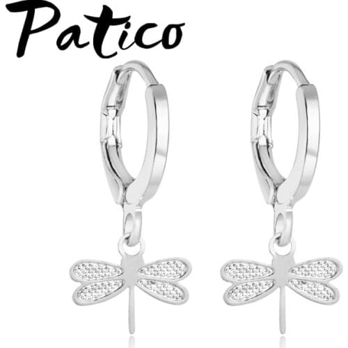 Top Quality Boucle Foreille Femme 925 Sterling Silver Earrings Cute Dragonfly Drop Earring For Women Korean Jewelry