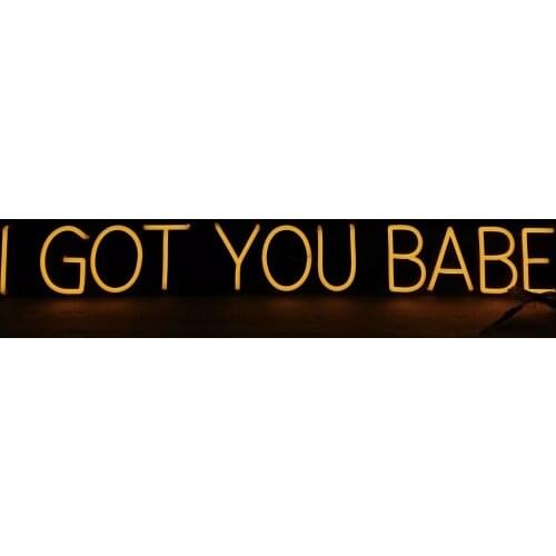 Custom Waterproof Flex Wedding Neon Sign I Got Your Baby Handcrafted Love Neon for Shop Logo Club Nightclub Game Room Wall Decor