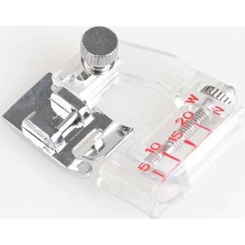 1Pc Snap on Adjustable Binding Bias Binder Presser Foot for Domestic Sewing Machine