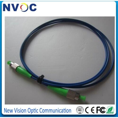 Singlemode Simplex 3mm 3M,PVC,FC/APC-FC/APC SM Simplex Armored Fiber Optic Jumper Cable,FC APC Armoured Patch Cord