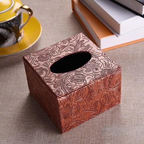 Modern Facial Expression Toilet Paper Box Tissue Boxes Dinner Table Napkin Holder Container Living Room Tissue Case cover 525