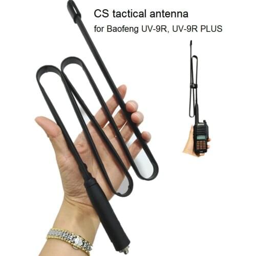 UV-9R Plus Foldable CS Tactical Antenna SMA-Female for Baofeng UV-9R Walkie Talkie 144/430Mhz Ham CB Radio Transceiver Tansmitte