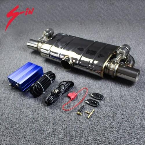 Vacuum Exhaust Cutout Valve Muffler Exhaust Cut Out Valve 1 Inlet 2 Outlet 63mm Stainless Steel Sounds Mufflers Universal Rear