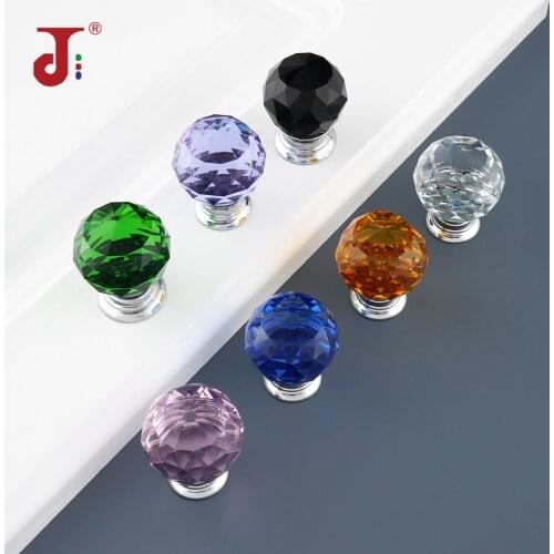 High Grade Crystal Shake Handle Single Hole Modern European Style Chest Cupboard Door Pulls Furniture Knobs Cabinet Handles