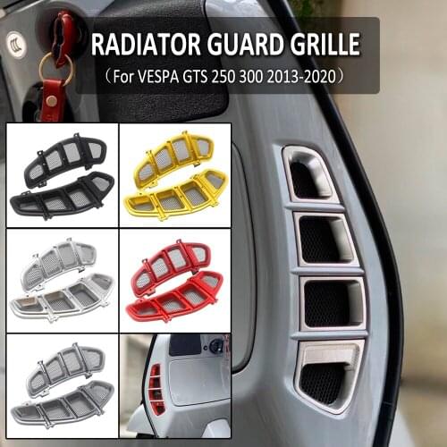 GTS300 GTS250 Motorcycle Radiator Guard Grille Protector Bezel Cover For VESPA GTS 250 300 2013-2020 2019 2018 2017 2016 2015