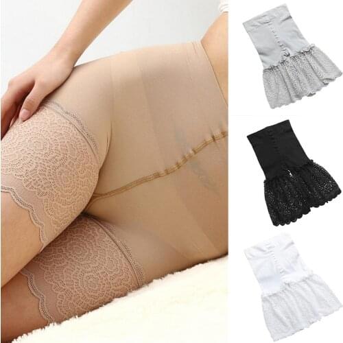Women Vrouwen Zomer Veiligheid Korte Broek Hoge Taille Elastische Anti Chafing Lace Shorts Meisje Zachte Dunne Boxers Ondergoed