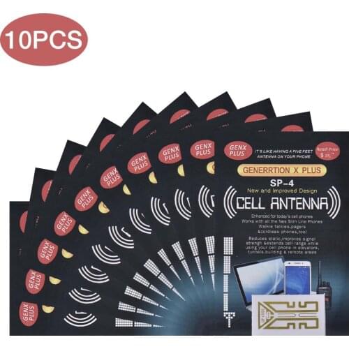 10PCS Cell Phone Signal Boosters Mobile Antenna Amplifier SP-4 Cell Phone Booster Stickers For Outdoor Trip