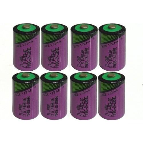 8pcs/lot Hot new high quality TL-5902 1 / 2AA ER14250 SL350 3.6V 1/2 AA PLC lithium battery