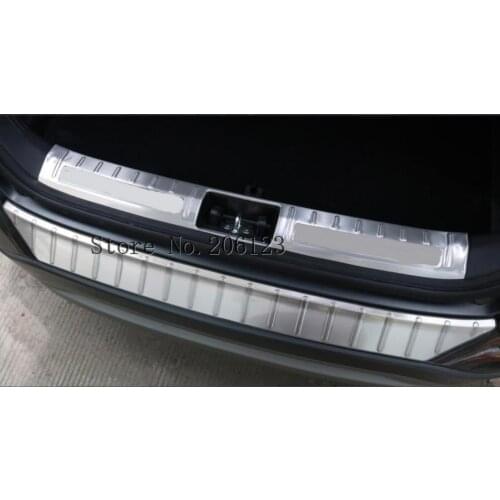 Car Styling Accessories 1PCS Stainless Steel Inner or Outer Rear Bumper Protector Guard Plate Trim For Hyundai Kona 2017 2018