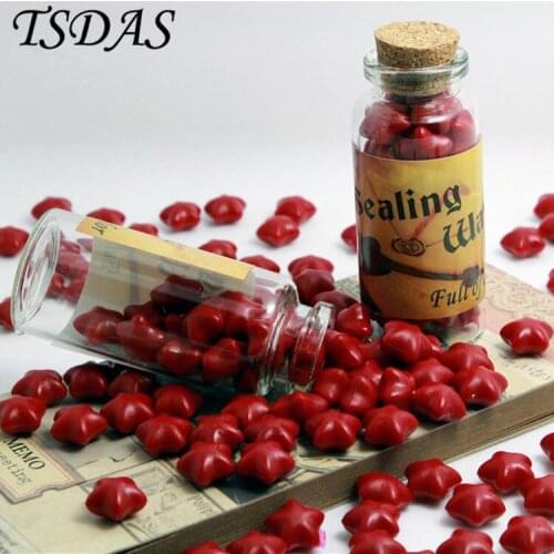 Free Shipping One Bottle Red Color Optional Vintage Sealing Wax Granule For Wedding Envelope