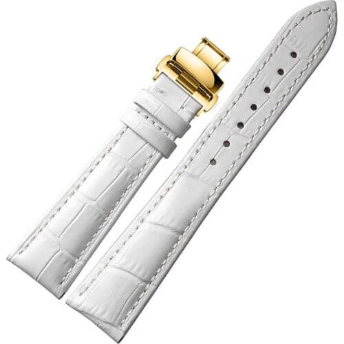 Leather strap, butterfly watch button, cowhide, suitable for Seiko, 16|18|20mm, no postage, complimentary installation tools