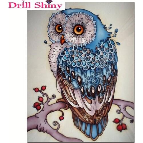 New Arrival 3D Square Diamond Painting Animal Cross Stitch Kit DIY Diamond Embroidery Owl Rhinestone Needlework Wall Stickers