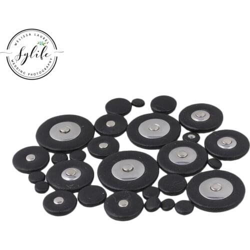 28pcs Black Woodwind Leather Pads For Soprano Saxophone