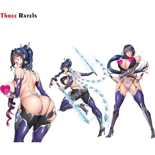 Three Ratels A906 Uehara Rin 61 For Taimanin Asagi Kessen Arena Sexy Anime Girl Stickers No Mosaics Decals Vinyl Material