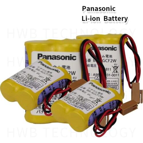 15pcs/lot New Date 100% Original New BR-AGCF2W Lithium 6V PLC battery batteries with brown plug For Fanuc Free Shipping