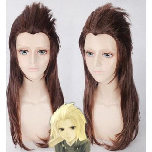 The Legend of Qin Beauty Tip Brown Cosplay Wig Cosplay Costume Synthetic Hair Perucas Halloween Play Wigs For Men