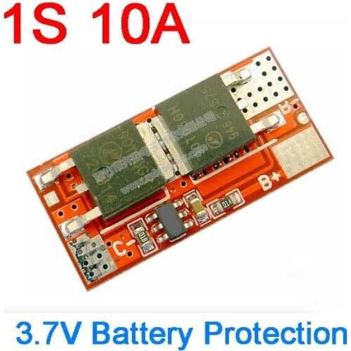 1S 10A 3.7 BMS Battery Charging Protection PCB BMS Board Li-ion lithium 18650 Cell 3.6v