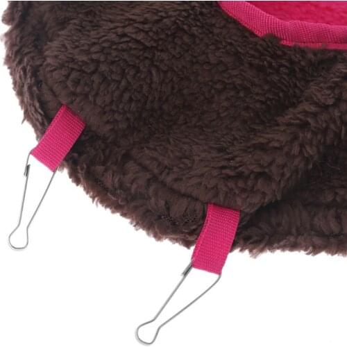 Plush Parrot Hammock Cage Bird Hanging Bed House Nest Tent Winter Warm