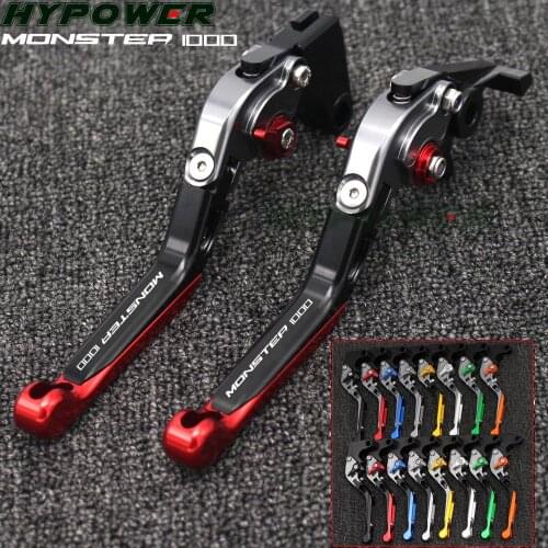 For Ducati MONSTER 1000 M1000 M 1000 2000-2005 CNC Adjustable Folding Extendable Motorbike Motorcycle Brake Clutch Levers