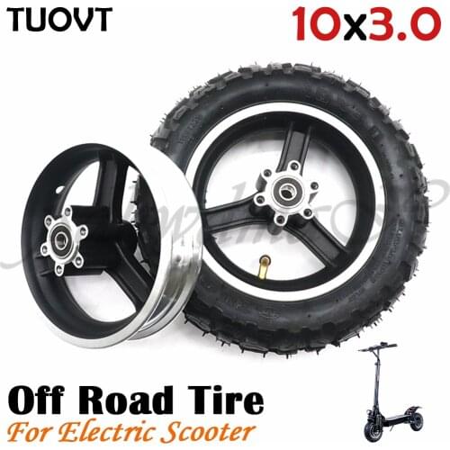 TUOVT 80/65-6 10x3.0 Tyre 255x80 Wheel Hub For 10 Inch Electric Scooter Zero 10x Dualtron Kugoo M4 Thickened And Widened Tire