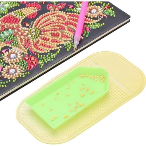 Silicone Point Drill Tray Holder Pad Sticker Anti-slip Fixed Mat for 5D Diamond Painting DIY Tools Embroidery Accessories