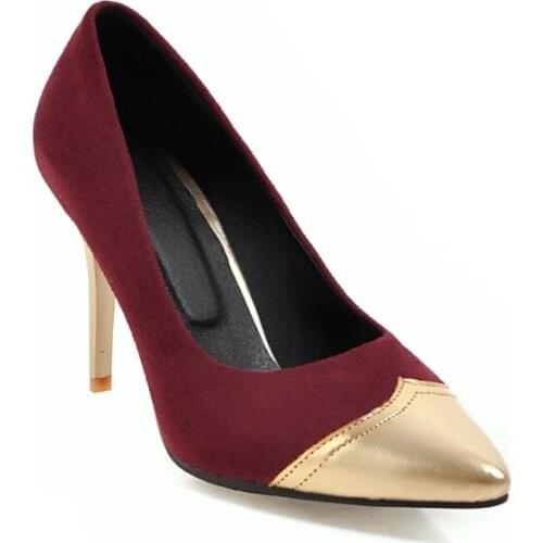 Big Size Pointed shoes ladies high heels women shoes woman pumps