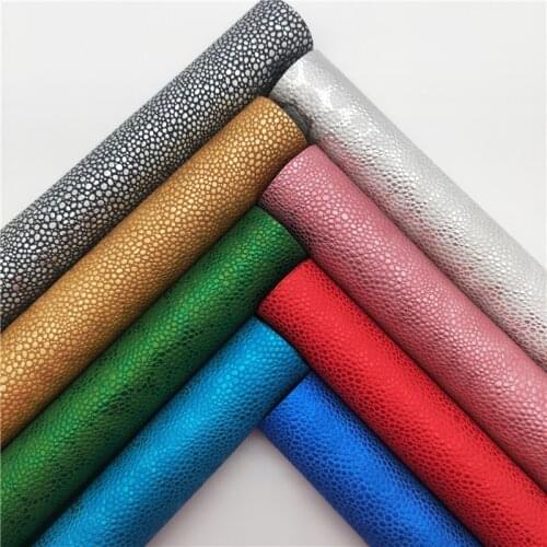 Caviar Embossed Synthetic Leather Faux Fabric Sheets Felt Backing Vinyl For Earrings bag Bows DIY GM2189