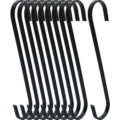 10 Pack Extra Large 10 Inch Long S Hooks for Hanging Plant,Basket,Tree Branch,Closet,Garden,Pergola,Indoor Outdoor Uses