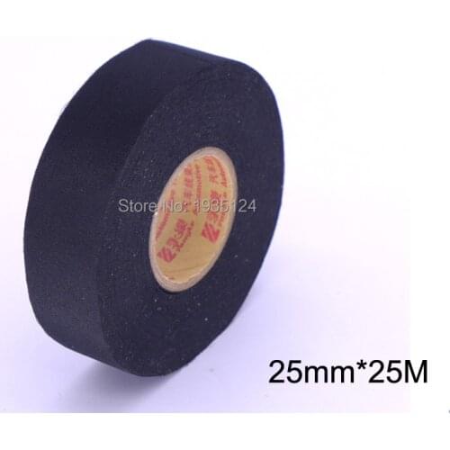 25mm*25M Universal Flannel fabric Cloth Tape automotive wiring harness flannelet glue high temperature tape