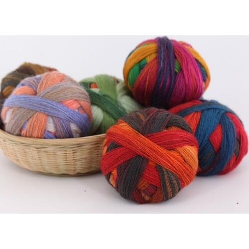 70% Wool 800m One Roll Yarn Soft Wool Line For Hand-Weaving Sweater Scarves DIY Plush Mink Yarn Crochet Thread Yarn