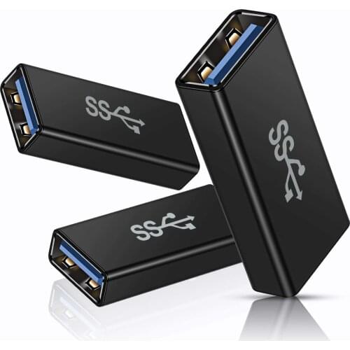 USB female-to-female adapter (pack of 3)